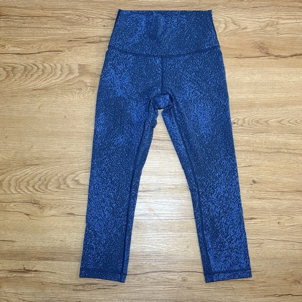 Lululemon Athletica Blue Patterned Leggings NWOT